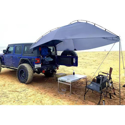 10 Ft. X 12 Ft. Gray Portable Teardrop Awning Canopy for Vehicles — product view 7