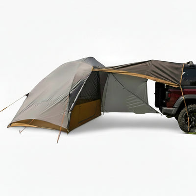 Kelty Caboose 4P Tent and Vehicle Awning Shelter, Universal Attachment for Vans, Trucks, Suvs, Standing Height Door, Massive Vestibule, Fully Freestanding, Designed in Sunny Colorado (2023)