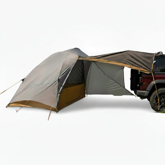 Kelty Caboose 4P Tent and Vehicle Awning Shelter, Universal Attachment for Vans, Trucks, Suvs, Standing Height Door, Massive Vestibule, Fully Freestanding, Designed in Sunny Colorado (2023)