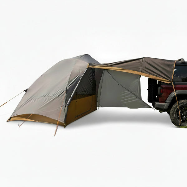Kelty Caboose 4P Tent and Vehicle Awning Shelter, Universal Attachment for Vans, Trucks, Suvs, Standing Height Door, Massive Vestibule, Fully Freestanding, Designed in Sunny Colorado (2023)