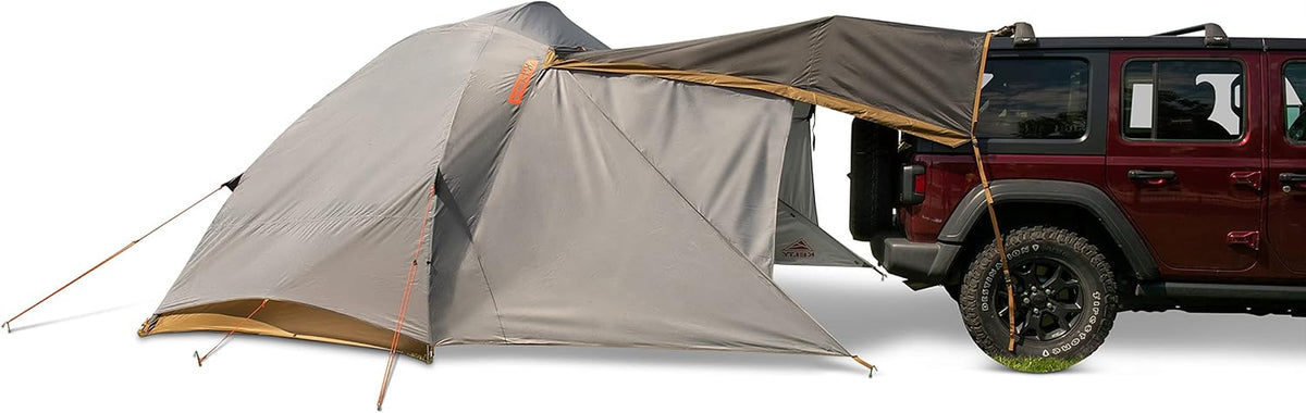 Kelty Caboose 4P Tent and Vehicle Awning Shelter, Universal Attachment for Vans, Trucks, Suvs, Standing Height Door, Massive Vestibule, Fully Freestanding, Designed in Sunny Colorado (2023) — product view 11