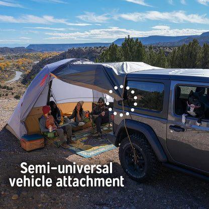 Kelty Caboose 4P Tent and Vehicle Awning Shelter, Universal Attachment for Vans, Trucks, Suvs, Standing Height Door, Massive Vestibule, Fully Freestanding, Designed in Sunny Colorado (2023) — product view 5