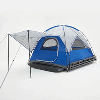 Sportz Truck Tent | Pickup Truck Bed Camping Tent | Full Rainfly for Water Protection | Sturdy and Spacious 2-Person Truck Tent | Easy 15-Minute Setup | Blue/Gray — Studio Shot