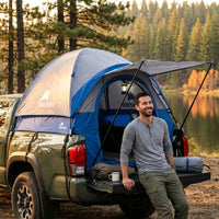Truck Bed Tent Designed for Compact Pickups, 15-Minute Setup, Full Rainfly, 2-Person Capacity — Lifestyle