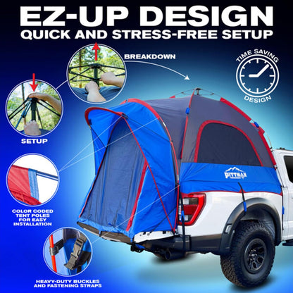 Pittman Truck Bed Tent for Full-Size Short Beds — product view 2