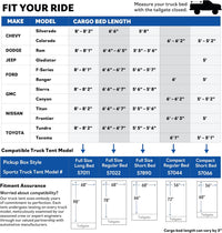 Napier Sportz Truck Tent for Compact Short Beds — product view 6
