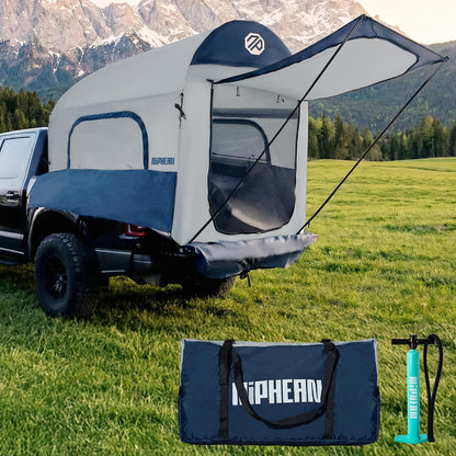 Truck Bed Tent for Camping 5Ft-8Ft for 2+1 People, 2 Mins Setup | Inflatable Pickup Truck Tent, PU 3000Mm Waterproof & High-Strength Windproof, Spacious Interior for Multi-Landscape — product view 2